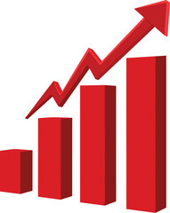 Poster - Graph and chart. Business Successful concept. Vector 3D illustration.