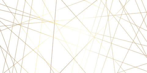 Wall Mural - Seamless luxury geometric premium golden random chaotic lines on transparent background. Luxury banner presentation gold line vector, illustration.