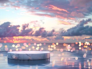 Aufkleber - Marble Platform Floating on a Sea of Tranquility
