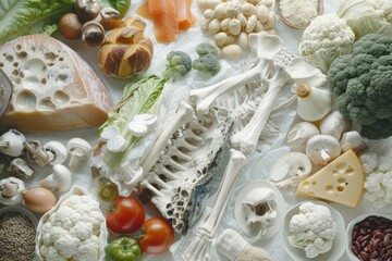 Poster - A table filled with diverse food items