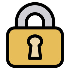 Lock Icon Element For Design