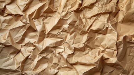Poster - A close-up shot of a piece of brown paper with texture and fibers visible