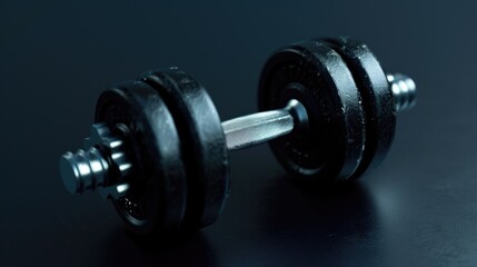 Sticker - A detailed view of a couple of weightlifting equipment, often used in home workouts or gym settings