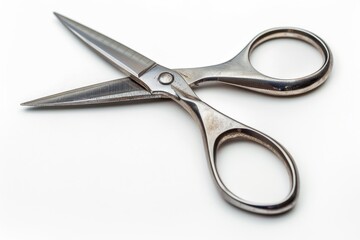 Poster - A clear view of a pair of scissors with the background removed, suitable for use in product photography or as a graphic element