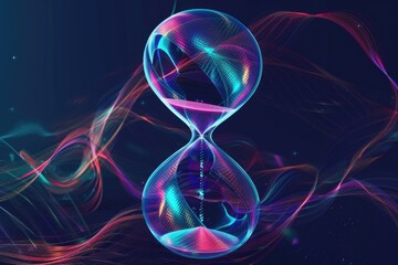 Poster - A timer on a black background
