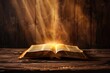 © Fotograf - A book sits on a wooden table, ready for reading