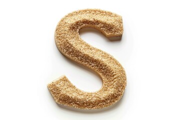 Poster - Close-up shot of a sugared letter 'S'