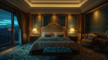 Poster - A single bed sitting in a bedroom with a window nearby, great for interior design or home decor concepts