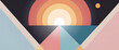 © DIVGRADCURL - illustrazione con elementi geometrici a tema minimalista astratto contemporaneo