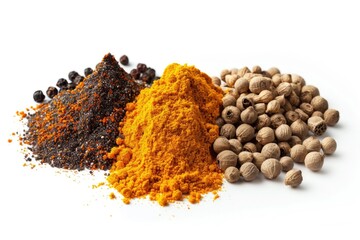 Poster - Two piles of ingredients next to each other, perfect for cooking or baking