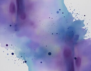 Wall Mural - abstract watercolor painting in shades of blue and purple for artistic decoration