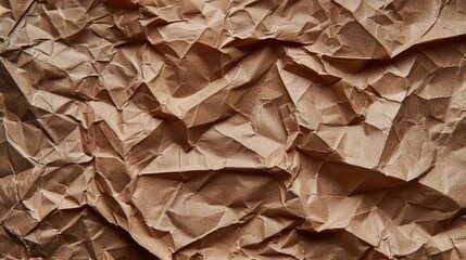 Canvas Print - Close-up view of a piece of brown paper with intricate texture