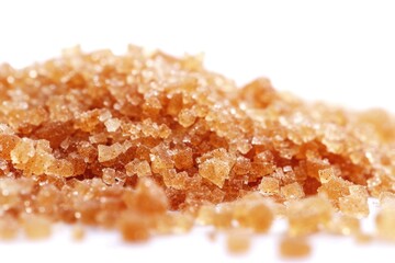 Canvas Print - A pile of brown sugar sits on top of a white table