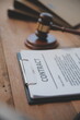 © Sutthicha - Judge gavel with Justice lawyers having team meeting at law firm background. Concepts of Law and Legal services.