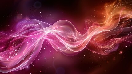 Poster -  Image of swirling colors on black background with starry center