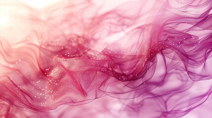 Wall Mural -   A close-up of a pink and white background with numerous bubbles scattered across the center and base of the image