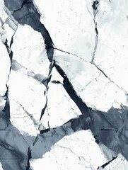 Aufkleber - Blue and white abstract background resembling shattered frozen ice