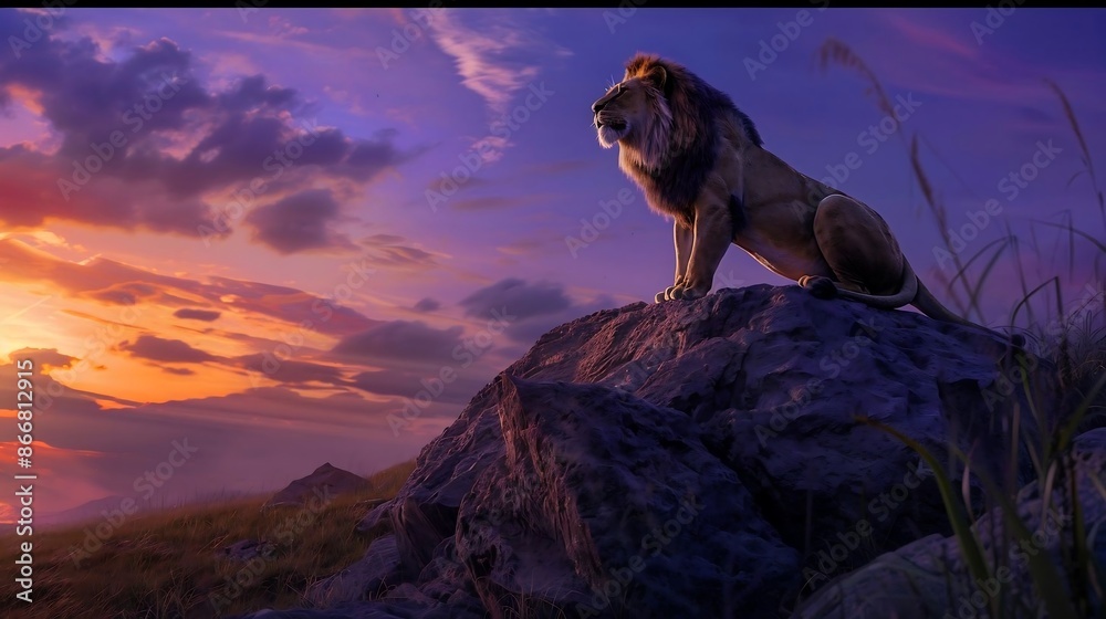 The lion, known as the king of the jungle, is a majestic and powerful ...