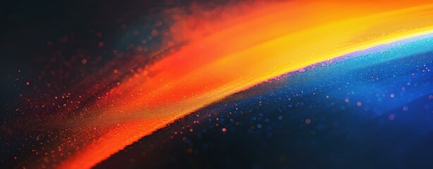 Wall Mural - abstract painting with bright red, orange, yellow, and blue colors. ai.