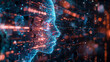 © Nikolaus - A vibrant digital illustration depicting a human profile filled with intricate red and blue circuit-like lines and glowing dots, symbolizing advanced technology and artificial intelligence.