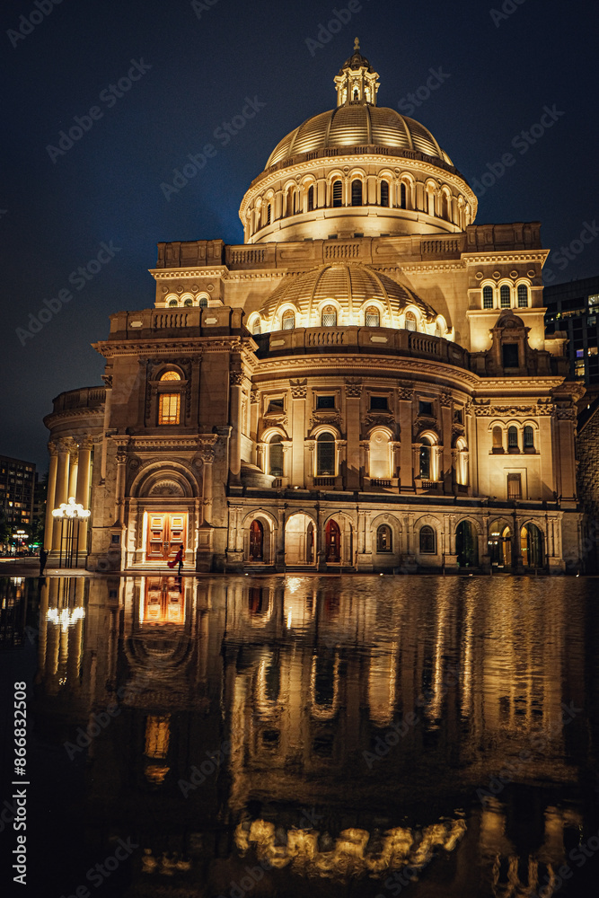 Reflecting Pool at the Christian Science Plaza Stock Photo | Adobe Stock