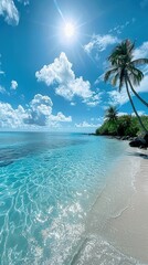 Wall Mural - Tropical Beach With Clear Water