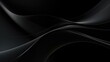 © PixStudio - Abstract black wavy background. 3d rendering, 3d illustration.