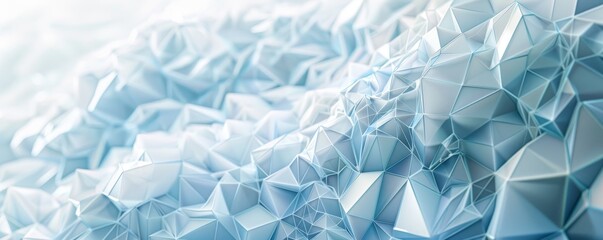 Wall Mural - Abstract Blue Geometric Polygonal Background