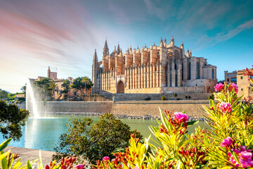 Poster - Kathedrale, Palma de Mallorca, Spanien 