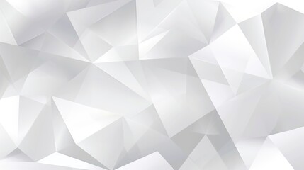 Wall Mural - Abstract White Geometric Pattern