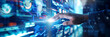 © Premium Graphics - Business forum on technology innovation and competitive advantage in the global market featuring data visualization and visual communication