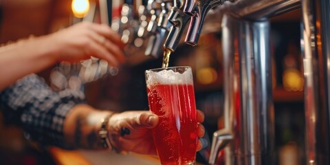 Poster - Pouring Drink into Glass