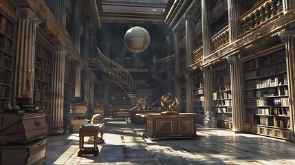 Explore ancient library of Alexandria where scholars like Archimedes and Euclid developed foundational theories in mathematics and science ideal for history and mathematics enthusiasts