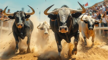 Join the exhilarating tradition of bull racing. Generative AI.