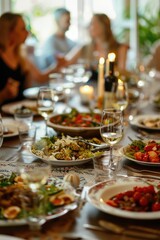 Canvas Print - People dining