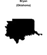 © David Zydd - Bryan County (Oklahoma) blank outline map