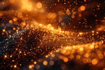 Poster - Abstract Golden Sparkle Background