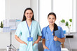 © Pixel-Shot - Portrait of female doctors in clinic