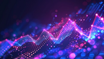 Poster - Abstract Digital Data Visualization with Bokeh Lights
