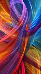 Wall Mural - Beautiful abstract background. Colorful twisted ribbon background 