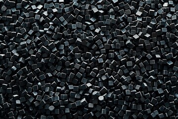 Poster - Abstract background forming by black cubes lying on plane