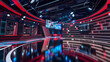 © Ali - a modern news broadcast studio