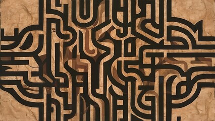 Wall Mural - Abstract background, paper texture, black and brown colors.