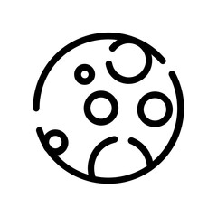 Sticker - moon icon design