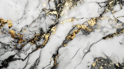 Sticker - Marble granite white with gold texture. Background wall surface black pattern graphic abstract light elegant gray floor ceramic counter texture stone slab smooth tile silver natural