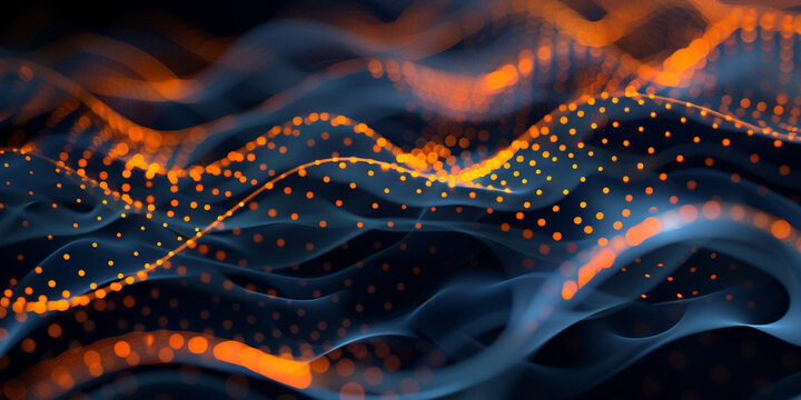 Abstract Smooth Wavy Strips Colorful Golden Glass 3D Object abstract wallpaper