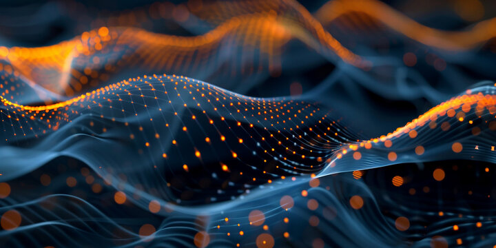 Abstract Smooth Wavy Strips Colorful Golden Glass 3D Object abstract wallpaper