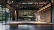 © Oulaphone - Interior garage of modern house.