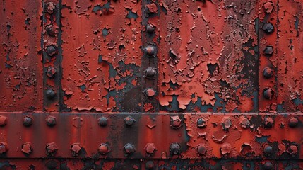 Poster - Iron covered in red rust