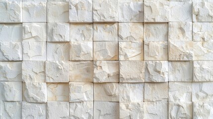 Poster - Modern gas silicate block wall in shabby chic style square texture with copy space